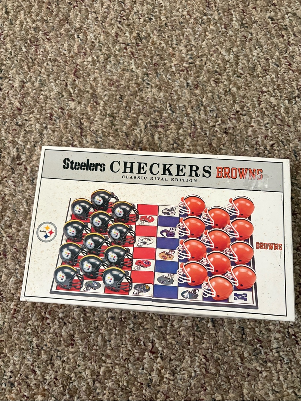 Cleveland Browns Vintage Checkers Board Game - Vs. Pittsburgh Steelers